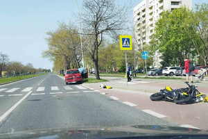 zdarzenie drogowe z udziałem motocyklisty