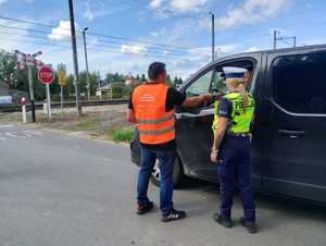 Policjanci podczas działań