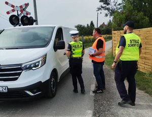 Policjanci podczas działań