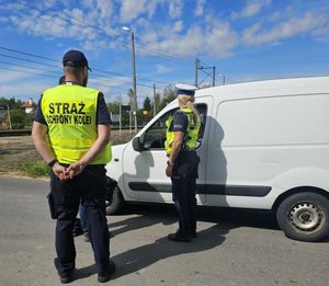 Policjanci podczas działań