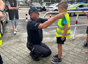 Policjanci podczas działań