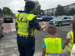 Policjanci podczas działań
