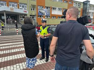 Policjanci podczas działań