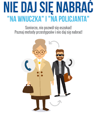 Ulotka seniorze nie daj się oszukać