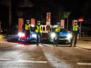 Policjanci podczas działań