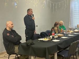 Policjanci podczas debaty