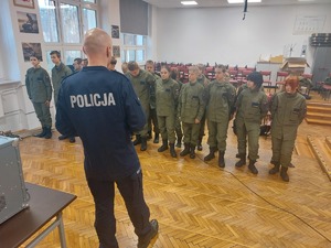 Uczniowie podczas zajęć