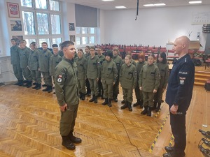 Uczniowie podczas zajęć