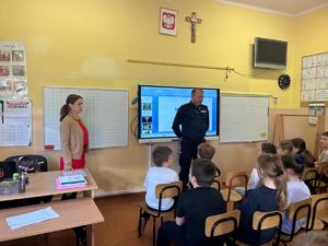 Uczniowie podczas spotkania