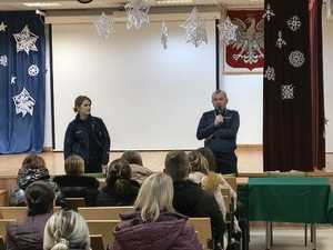 Policjanci podczas spotkania