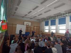 Policjanci podczas spotkania