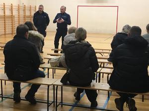 Policjanci podczas spotkania