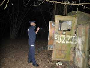 Policjanci podczas działań